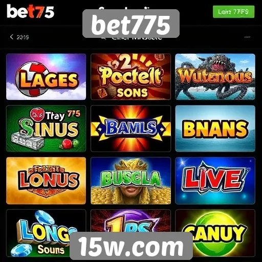 Comparação entre jogos disponíveis no bet775